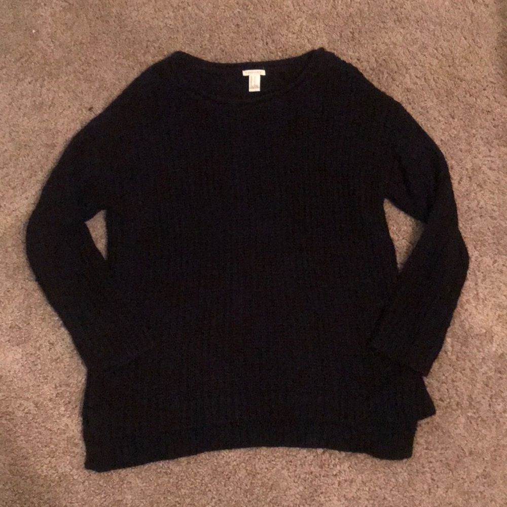 Black chunky sweater